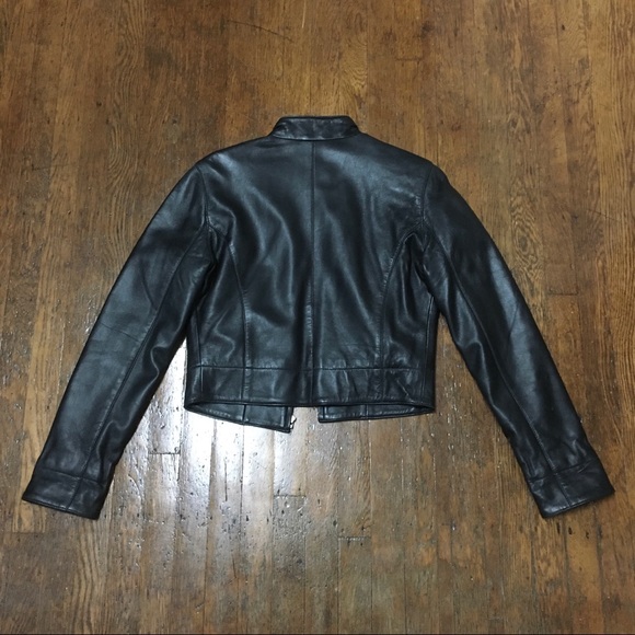 Ambition New York moto leather jacket. Zip closure - Picture 4 of 16